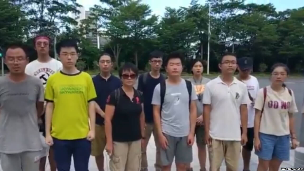 深圳佳士工人抗争获到场民众支持及高校学生联署声援