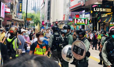 24日香港反恶歌法大游行