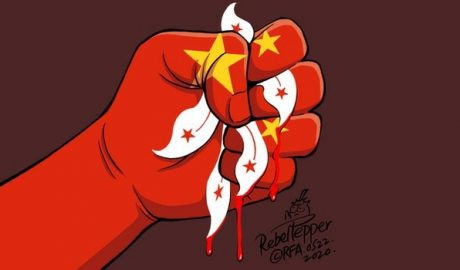 北京宣布港版国安法后 5月24日香港网民发起首次游行