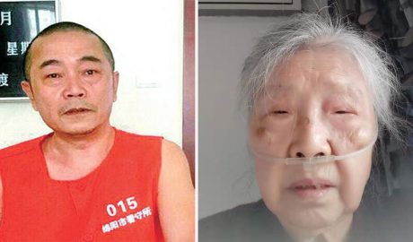 左图：被中国当局以“泄密”罪名判处12年监禁的“六四天网”负责人黄琦，被羁押以来一直被禁止与外界接触。右图：87岁、身患多种严重疾病的蒲文清（图）形容自己来日无多。