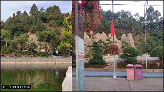 2019年5月的一天凌晨，广东省东莞市一座15.9米高的弥勒佛造像因「太高」被拆