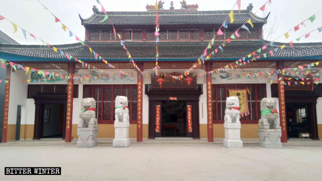 村民集资修建的民间宗教寺庙