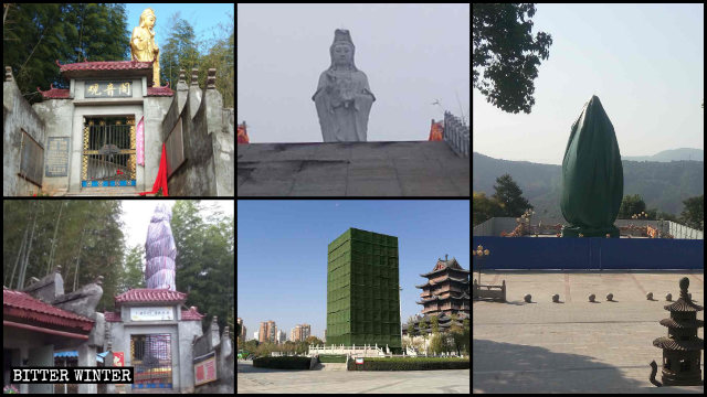 疫情前湖北省就有很多佛教造像被封盖