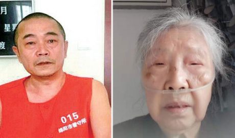 左图：被中国当局以“泄密”罪名判处12年监禁的“六四天网”负责人黄琦，被羁押以来一直被禁止与外界接触。右图：87岁、身患多种严重疾病的蒲文清（图）形容自己来日无多。（蒲文清提供，拍摄日期不详）