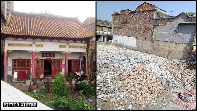 10月20日，乌龙寺被拆